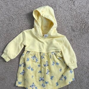 Baby Gap Yellow Butterfly Dress 18-24m NWT